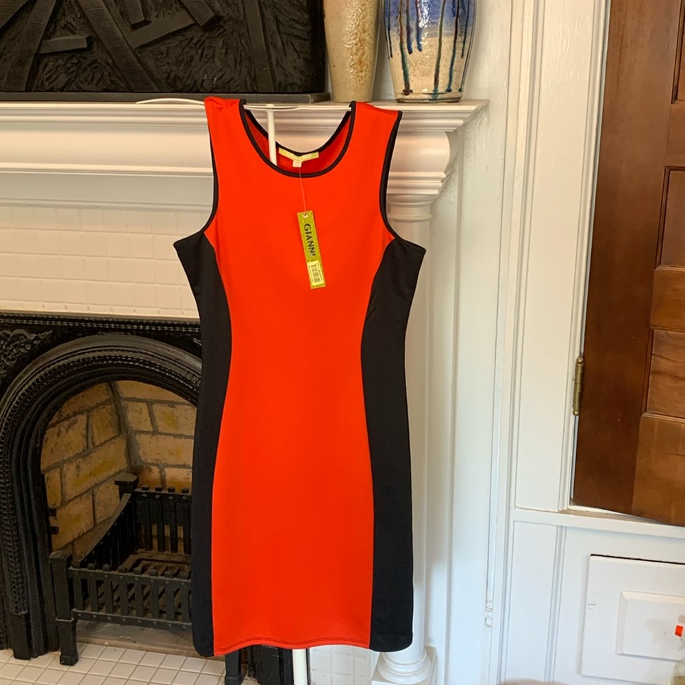 Gianni Bini Deidre Dress in black and red. NWT. Retail 99‎